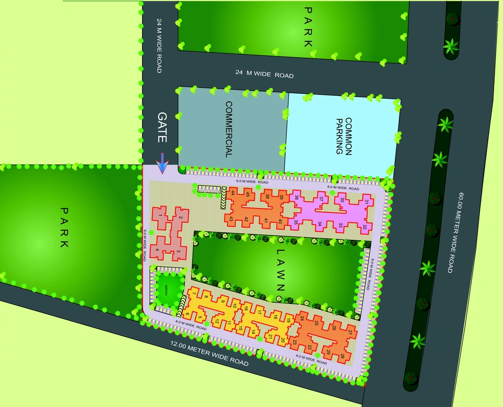 Master Plan of Gaur City 4th Avenue in Sector 4, Greater Noida - Image 309493