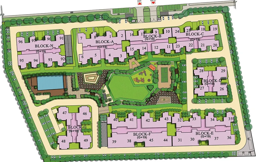 Master Plan of Gaur City 6th Avenue in Sector 4, Greater Noida - Image 309509