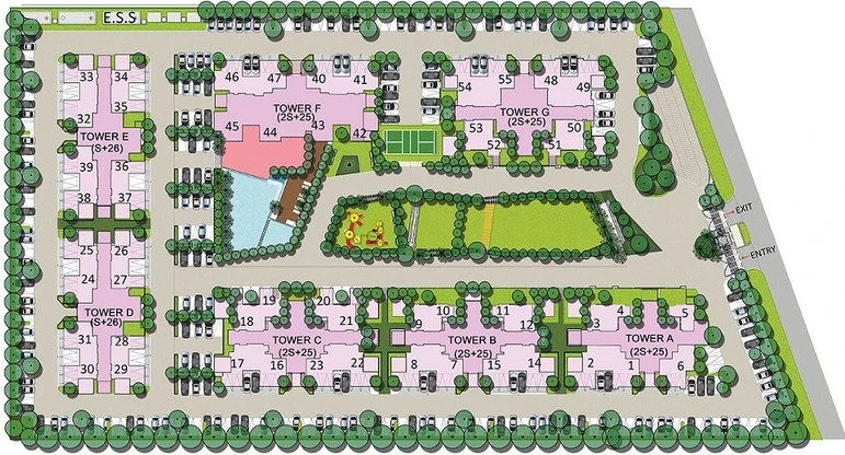 Master Plan of Gaur City 12th Avenue in Sector 16 C, Greater Noida - Image 309520