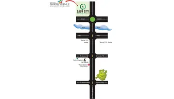 Location of Gaur City Galaxy North Avenue - Image 309528