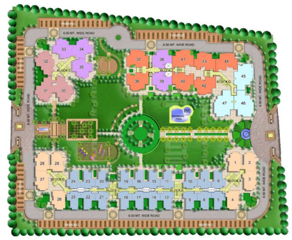 Master Plan of Gaur City Galaxy North Avenue in Sector 4, Greater Noida - Image 309529