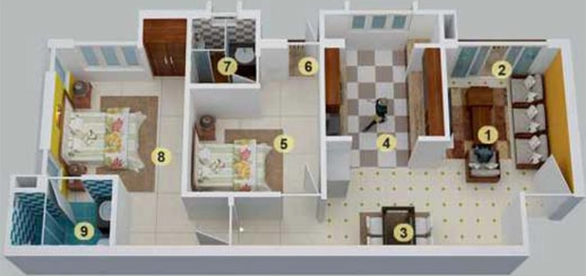 2 BHK Flat in Mayura Arcade in Thrippunithura, Kochi - Image 880329