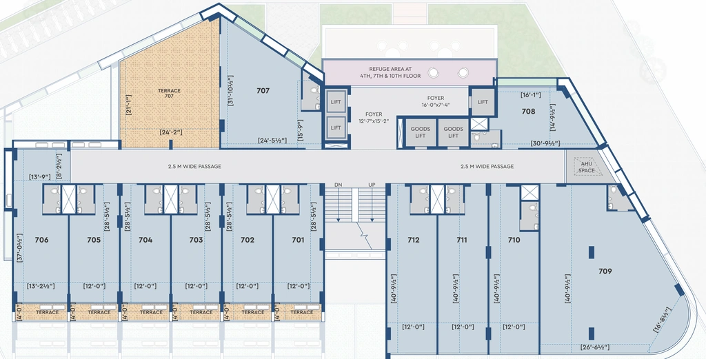 Floor Plan of Arise One in Gota, Ahmedabad - Image 310022