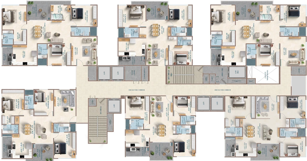 Floor Plan of ASBL Broadway in Financial District, Hyderabad - Image 310081