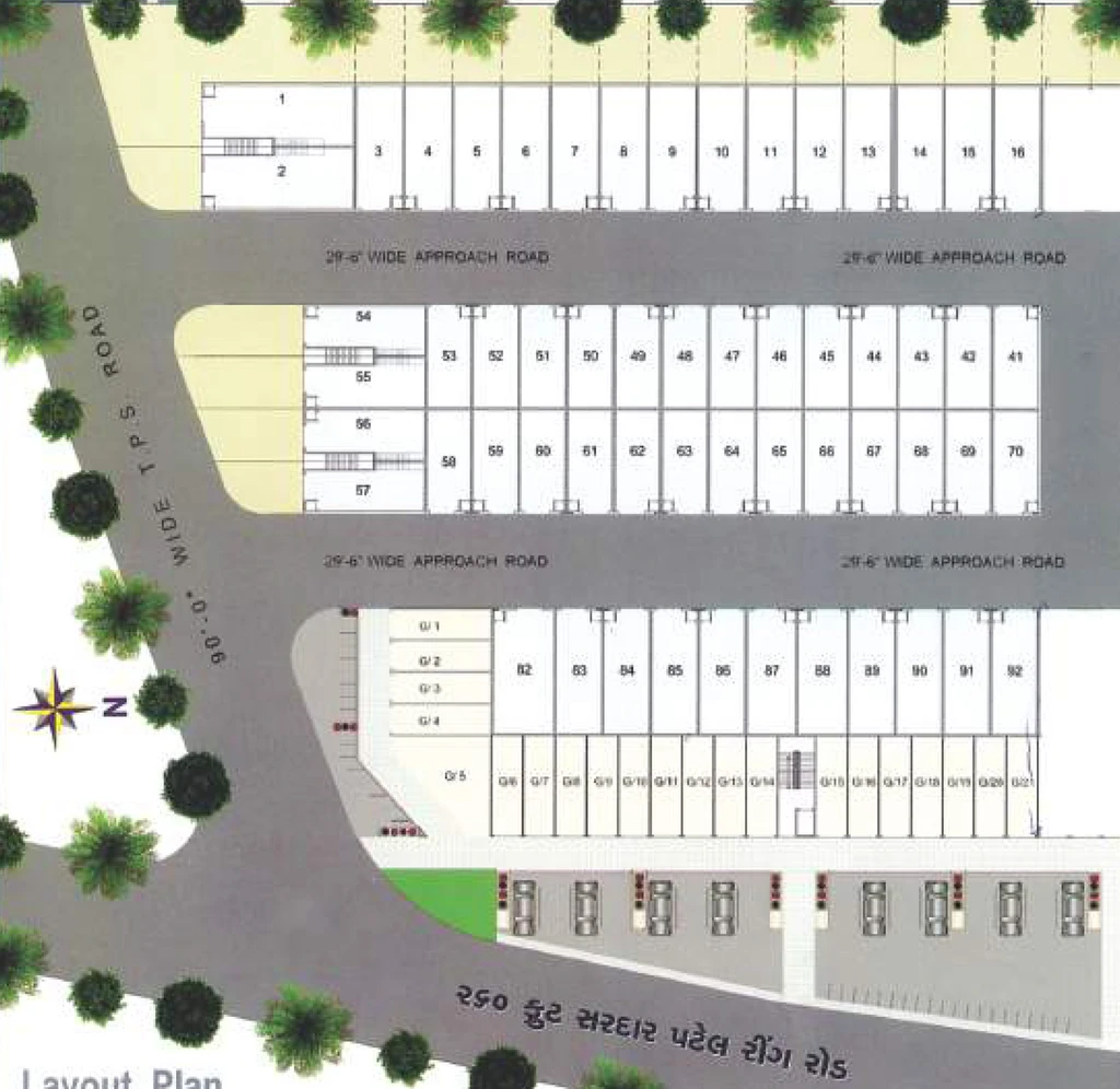 Master Plan of NK Devashray Arcade and Industrial Estate in Hathijan, Ahmedabad - Image 310139
