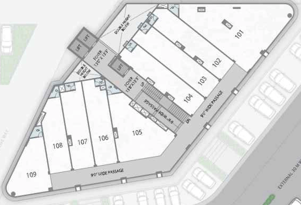 Floor Plan of North Profit in Vaishnodevi Circle, Ahmedabad - Image 310151