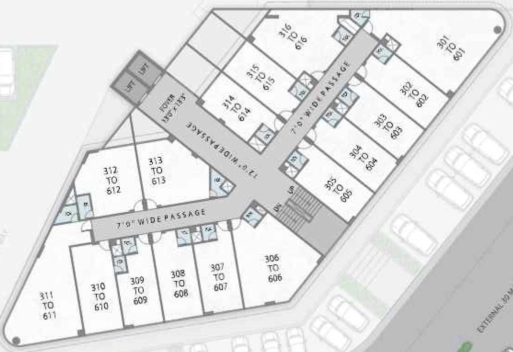 Floor Plan of North Profit in Vaishnodevi Circle, Ahmedabad - Image 310152
