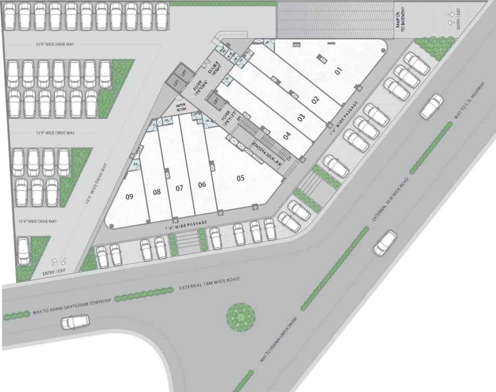 Master Plan of North Profit in Vaishnodevi Circle, Ahmedabad - Image 310150