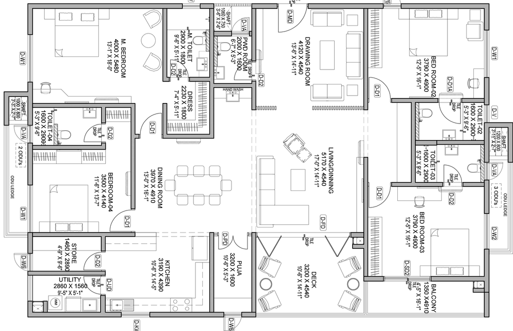4 BHK Flat in Vajra West City in Osman Nagar, Hyderabad - Image 864582