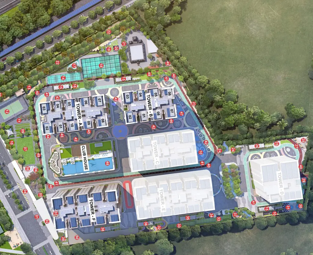 Master Plan of Vajra West City in Osman Nagar, Hyderabad - Image 310172