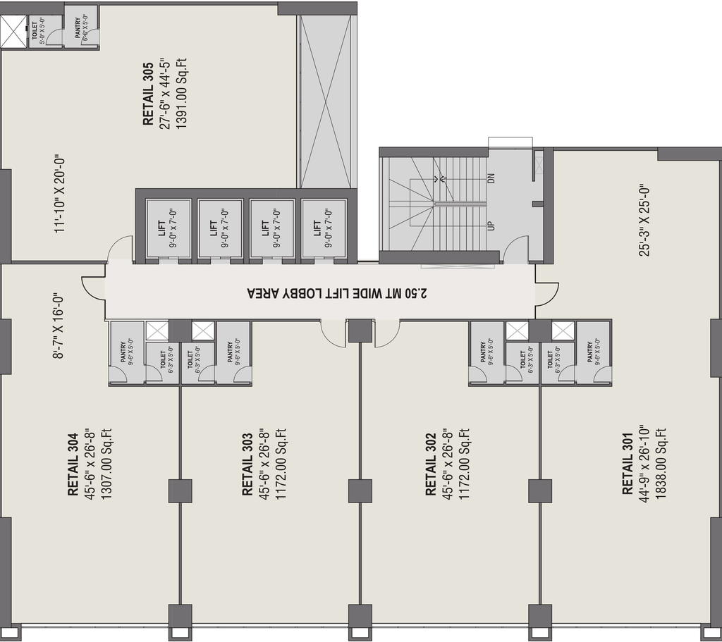 Floor Plan of Sankalp Square 3B in Sindhu Bhavan Road, Ahmedabad - Image 310267