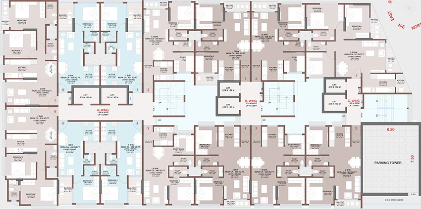Floor Plan of Elite Shubh in Chembur East, Mumbai - Image 334730