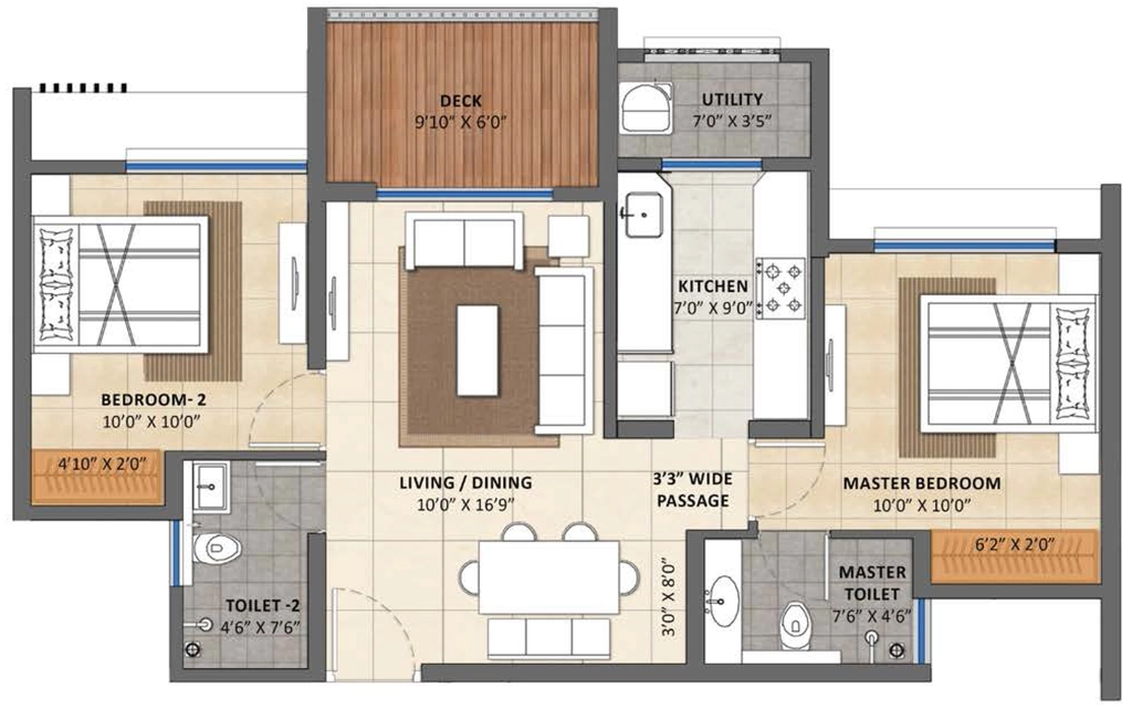1 BHK Flat in Lodha Casa Belvedere in Dombivli, Thane - Image 880326