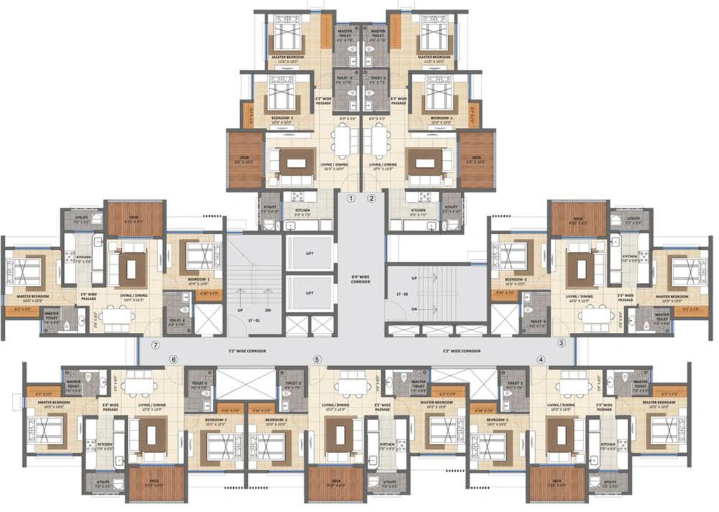 Floor Plan of Lodha Casa Belvedere in Dombivli, Thane - Image 364635