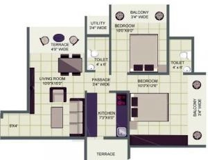 2 BHK Flat in HPA Parchisha Enclave in Ambernath East, Thane - Image 880224