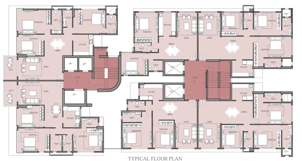 Floor Plan of Kodia Maimoona Residency in Agripada, Mumbai - Image 344589
