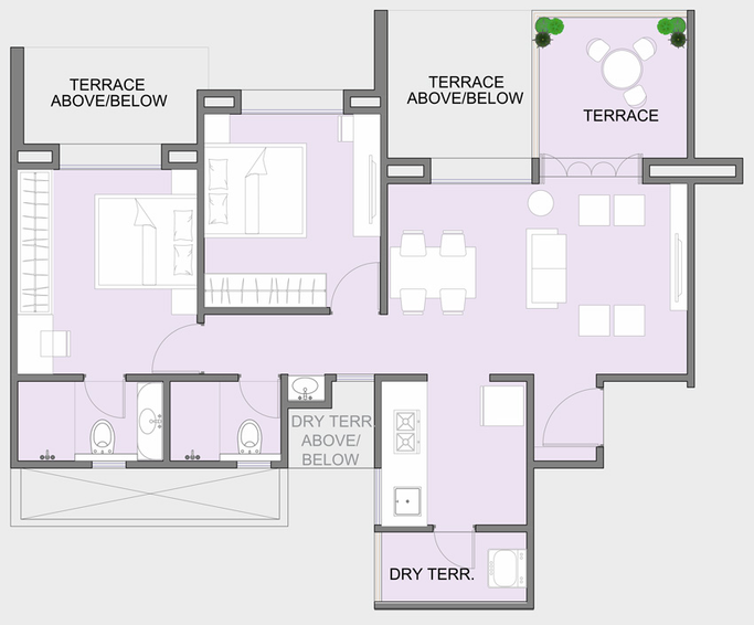2 BHK Flat in Goyal My Home Punawale in Punawale, Pune - Image 663055