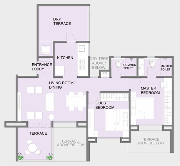 2 BHK Flat in Goyal My Home Punawale in Punawale, Pune - Image 663056