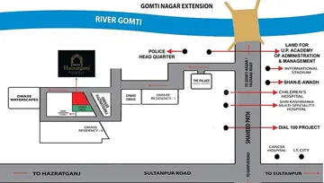 Location of Commercial Omaxe Hazratganj - Image 310837