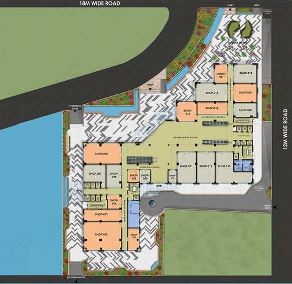 Master Plan of Summit Twin Tower in Sushant Golf City, Lucknow - Image 310873
