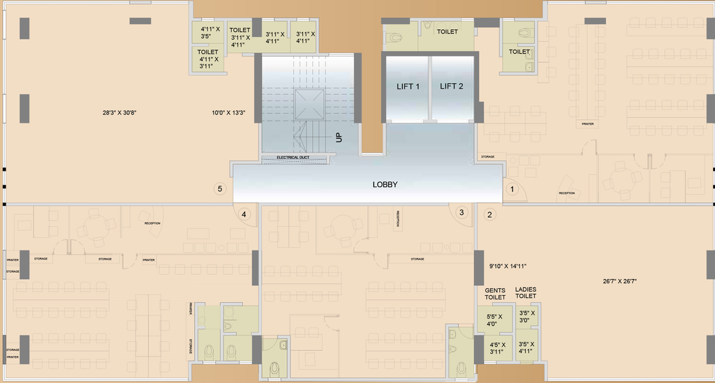 Floor Plan of Damji Shamji Business 78 in Kanjurmarg West, Mumbai - Image 311055