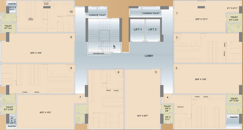 Floor Plan of Damji Shamji Business 78 in Kanjurmarg West, Mumbai - Image 311054