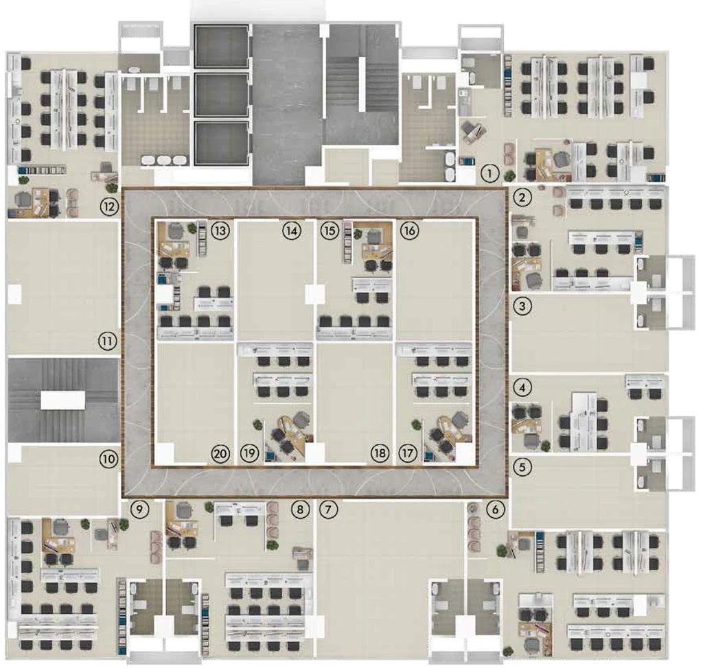 Floor Plan of Damji Shamji Corporate Square in Ghatkopar East, Mumbai - Image 311065