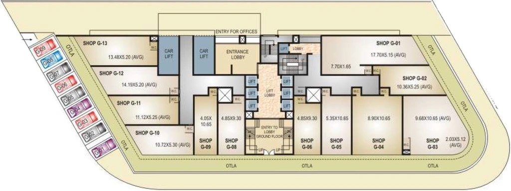 Floor Plan of Haware Infotech Park in Vashi, Navi Mumbai - Image 311088