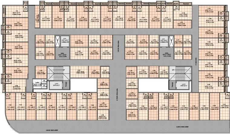 Floor Plan of Haware Intelligentia Business Park in Vashi, Navi Mumbai - Image 311123