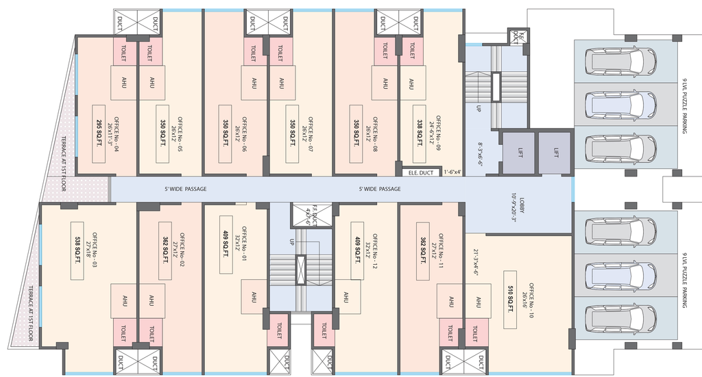 Floor Plan of Mahant Chambers in Wagle Estate, Thane - Image 311343