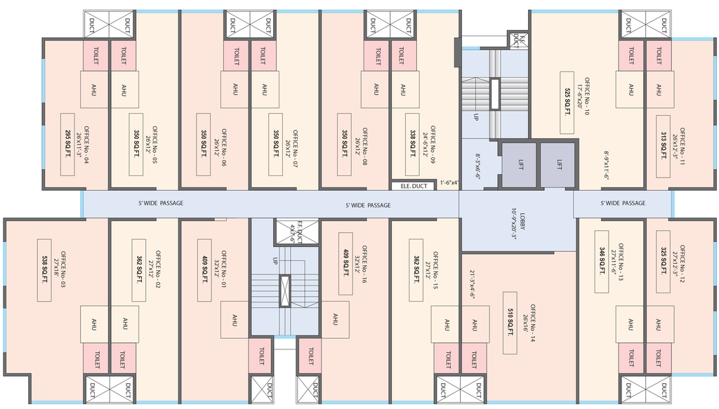 Floor Plan of Mahant Chambers in Wagle Estate, Thane - Image 311342