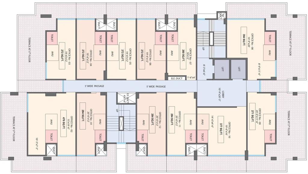 Floor Plan of Mahant Chambers in Wagle Estate, Thane - Image 311344