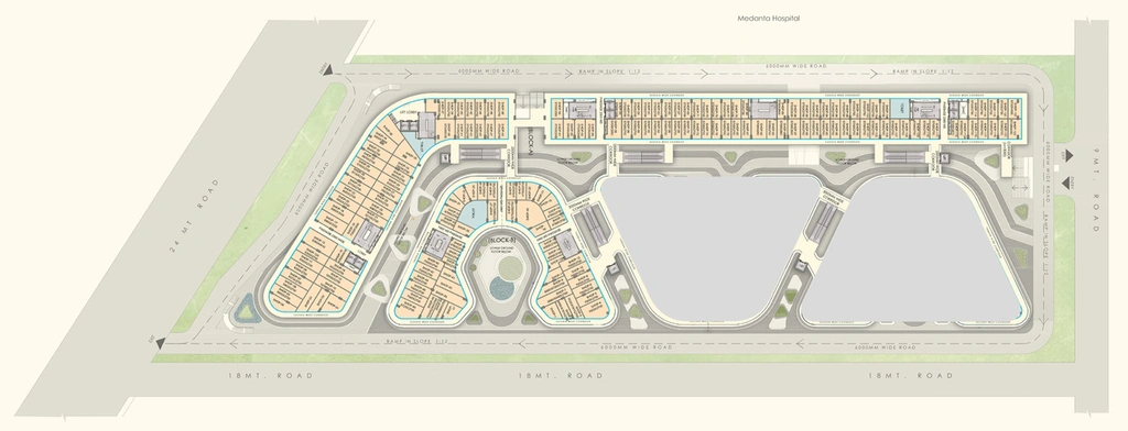 Master Plan of Migsun Lucknow Central in Amar Shaheed Path, Lucknow - Image 311787