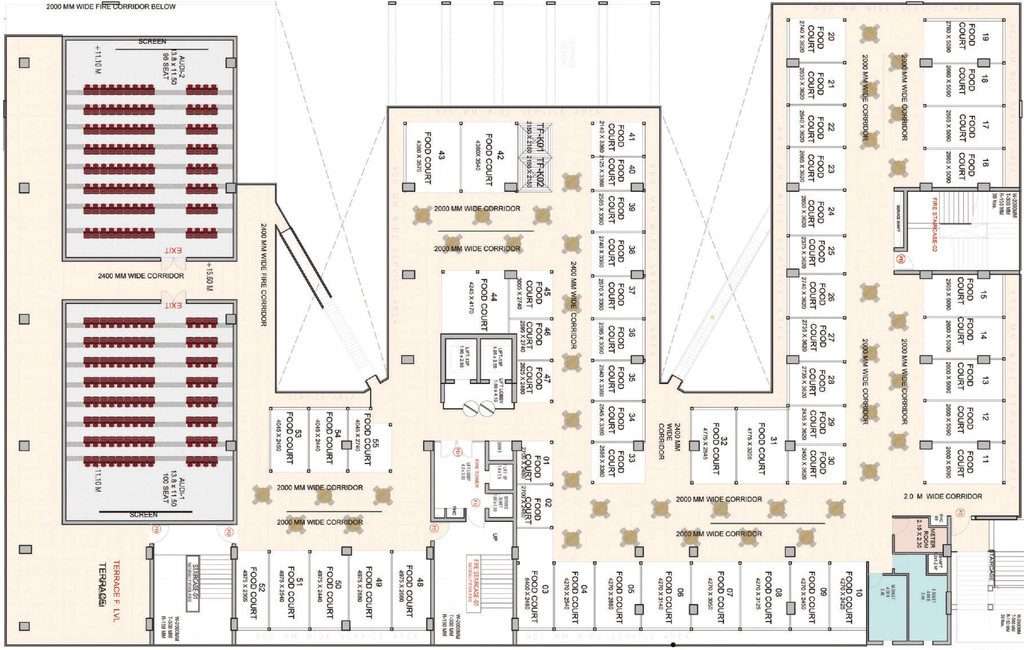 Floor Plan of Wall Yamuna City Mall in Yamuna Expressway, Greater Noida - Image 311853
