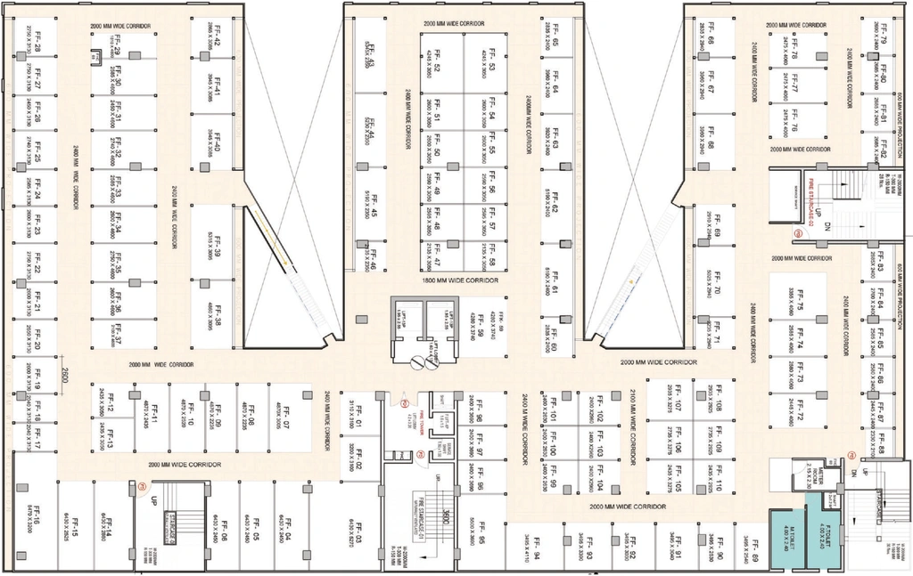 Floor Plan of Wall Yamuna City Mall in Yamuna Expressway, Greater Noida - Image 311852