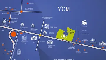 Location of Wall Yamuna City Mall - Image 311850