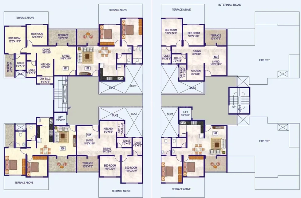 Floor Plan of GK Peace Valley in Pimple Saudagar, Pune - Image 311911