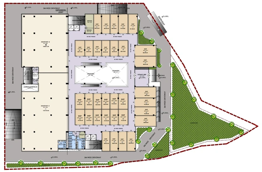 Master Plan of Trident Symphony Mall in Rudrapur, Bhubaneswar - Image 311999