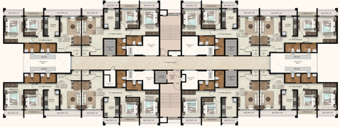 Floor Plan of Superb Yogakshema Residency in Panvel, Navi Mumbai - Image 312168