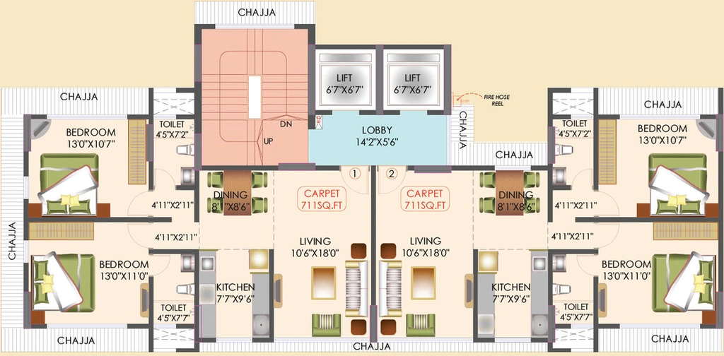 Floor Plan of AGM The Vinayak in Goregaon West, Mumbai - Image 312231