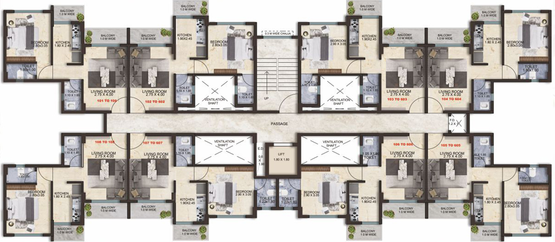 Floor Plan of Shiv Shakti Complex in Panvel, Navi Mumbai - Image 312544