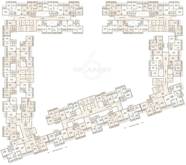 Floor Plan of Construxus The Planet 6 in Panvel, Navi Mumbai - Image 312588