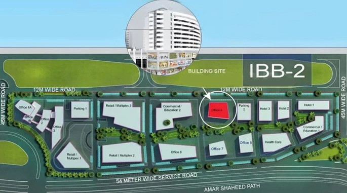 Master Plan of AKG Skyline Plaza 1 in Gomti Nagar, Lucknow - Image 312755