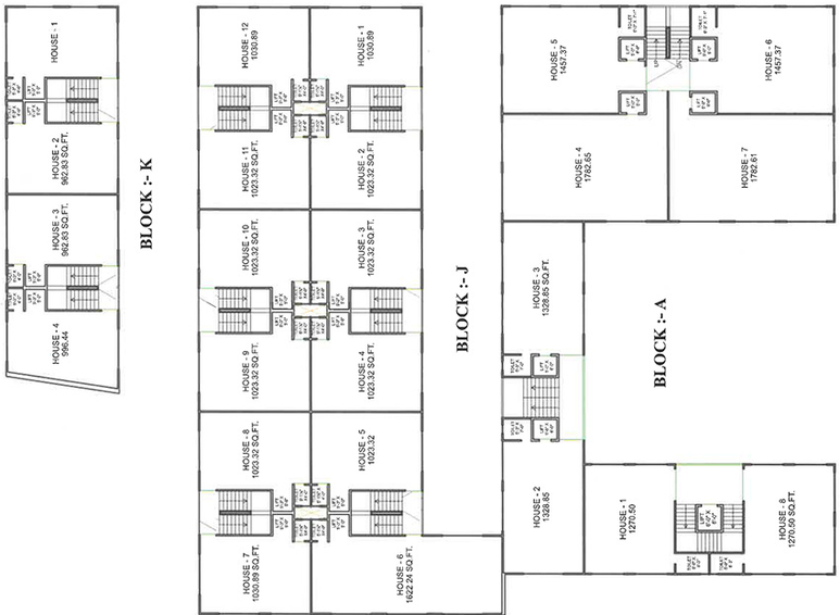 Floor Plan of Shyam Tejendra Arcade in Rakhial, Ahmedabad - Image 312819