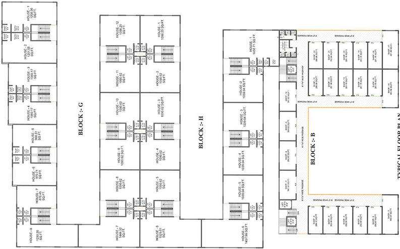 Floor Plan of Shyam Tejendra Arcade in Rakhial, Ahmedabad - Image 312818