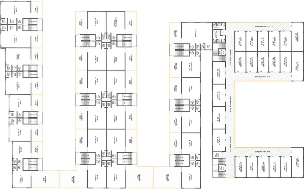 Floor Plan of Shyam Tejendra Arcade in Rakhial, Ahmedabad - Image 312820