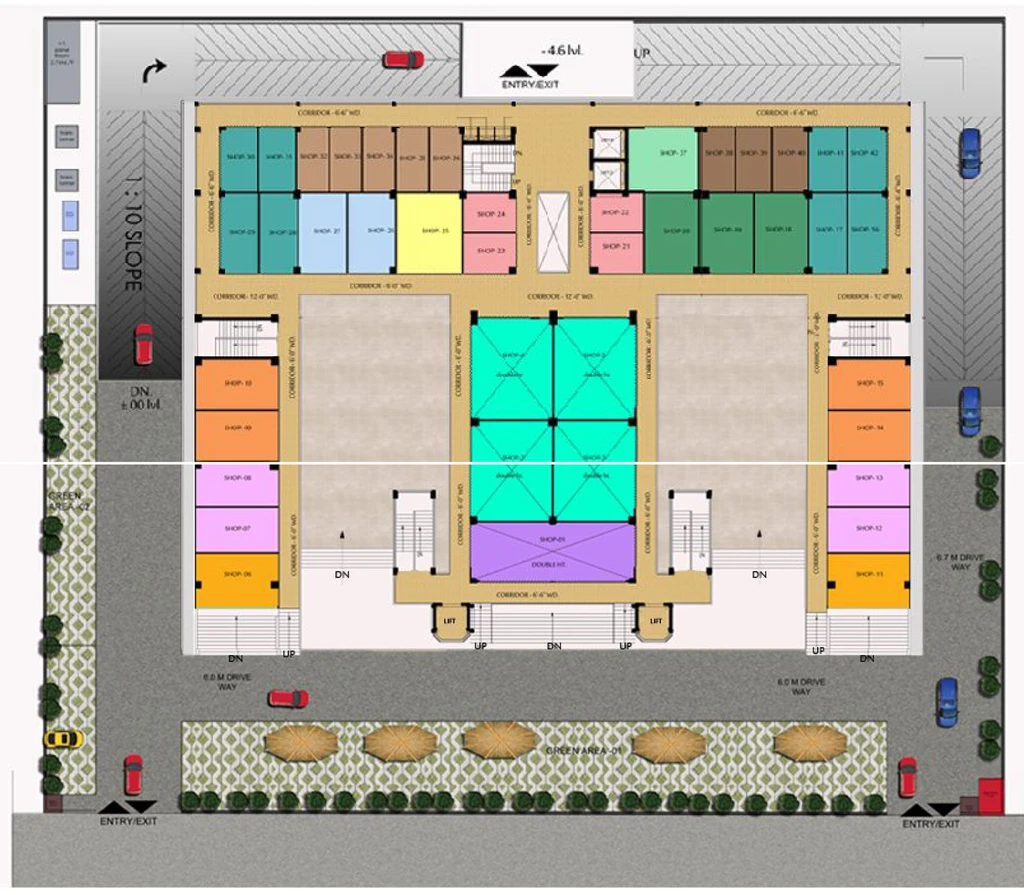 Master Plan of Gospel River View Arcade in Gomti Nagar Extension, Lucknow - Image 312836