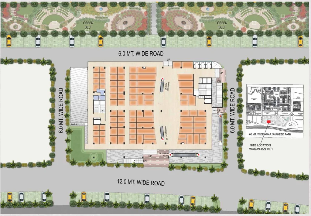 Master Plan of Migsun Janpath in Sushant Golf City, Lucknow - Image 312918