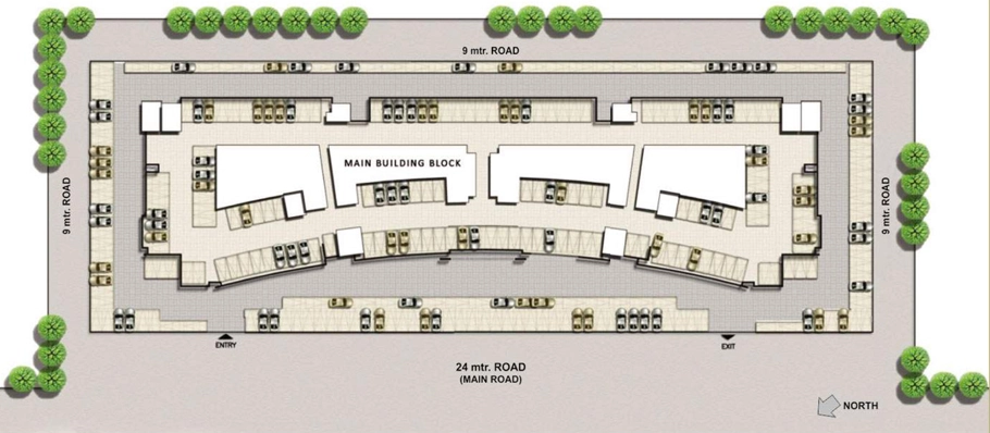 Master Plan of Ansal API Shopping Square in Sushant Golf City, Lucknow - Image 313165