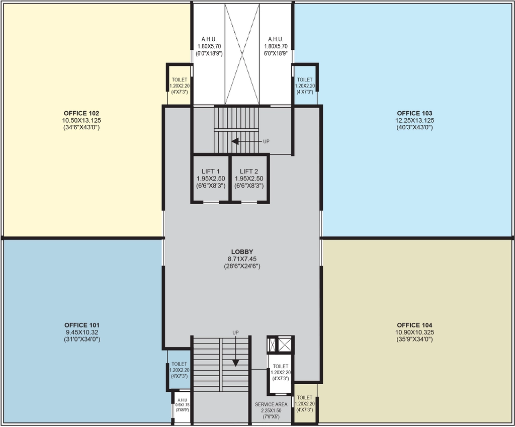 Floor Plan of Commercial LS Laxmi Avenue in Wakad, Pune - Image 313195